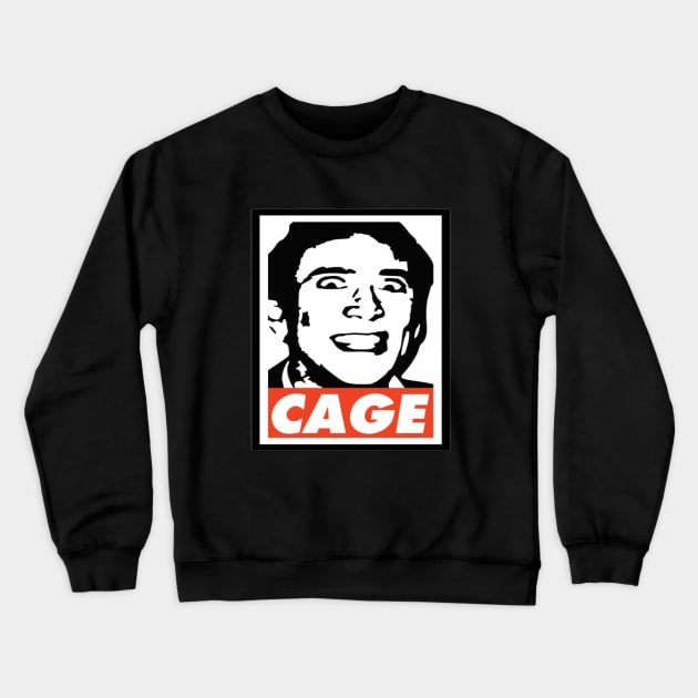 Nicolas Cage Crewneck Sweatshirt by Saboia Alves